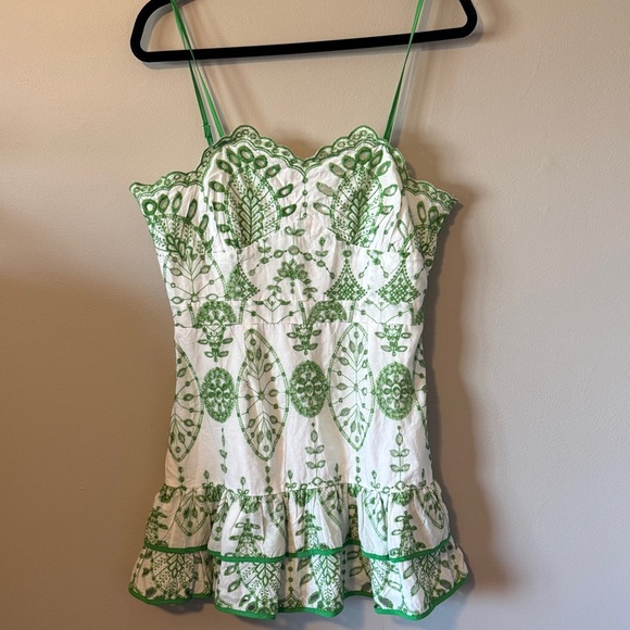 Baby Pink Eyelet Mini Dress - Picture 2 of 8